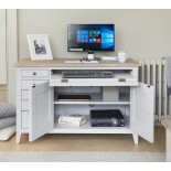 Signature Grey Hidden Home Office Desk
